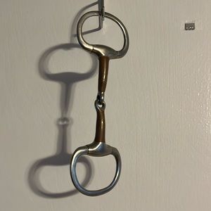 6” D ring Copper Racing Snaffle Bit